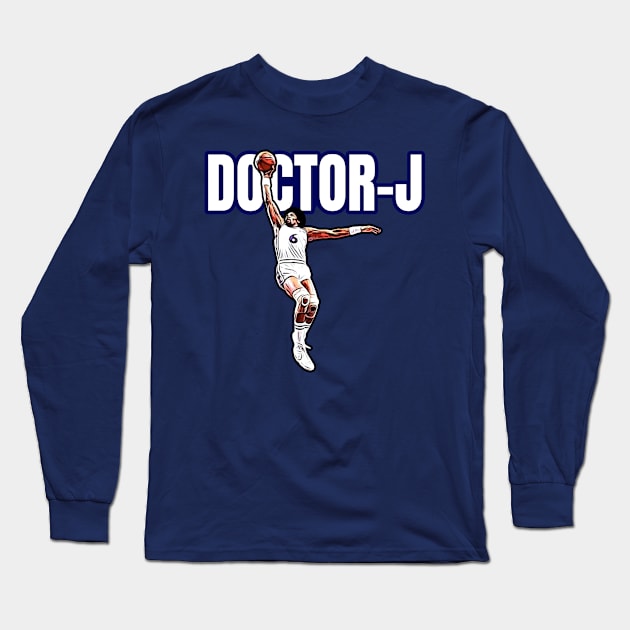 Sixers Dr. J 6 Long Sleeve T-Shirt by Gamers Gear